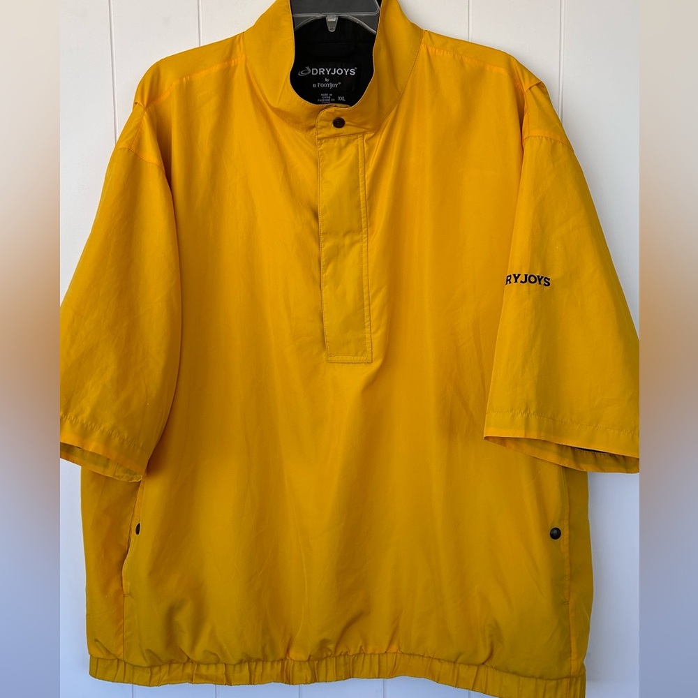 Dry Joys by Foot Joy Short Sleeved Rain Wind‎ 1/4 Zip Golf Jacket Size XXL